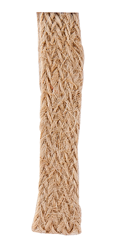 8JUTR1640-1 Jute-Flechtband, natur: 12mm breit / 20m-Rolle