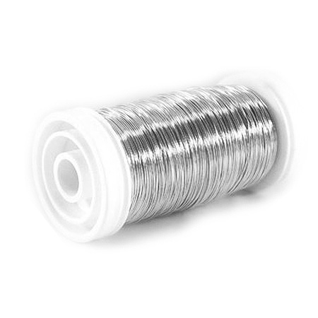 1650-037 Myrtendraht, silber verzinkt: 0,37mm Ø - 100 gramm SNAP-Suple