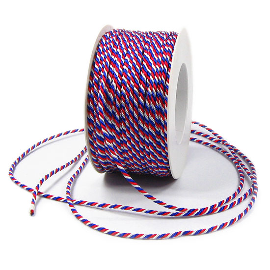 f-nl-kordel-2mm Frankreich-NL-Kordel: 2mm breit / 50m-Rolle, blau-weiß-rot
