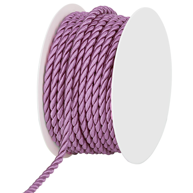 Kordel, lavendel: 4mm breit / 25m-Rolle