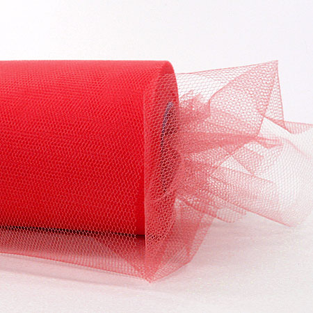 54199123 Tüllband rot: 100mm breit / 50m-Rolle