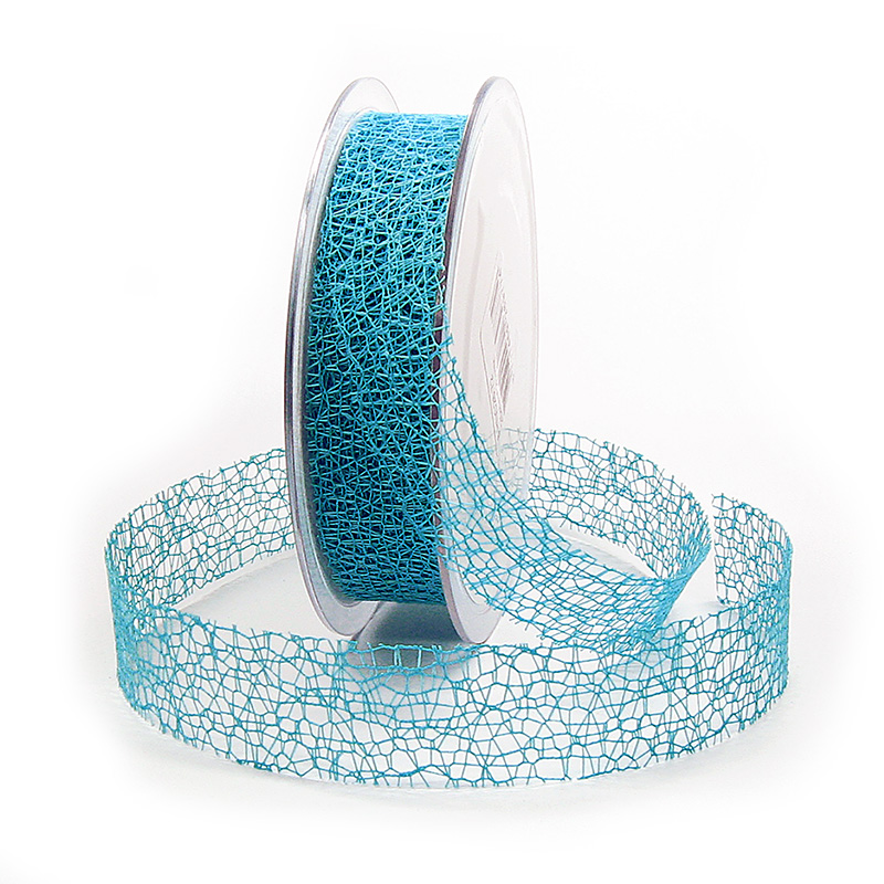 netzband-tuerkis Netzband, dunkeltuerkis: 25mm breit / 20m-Rolle