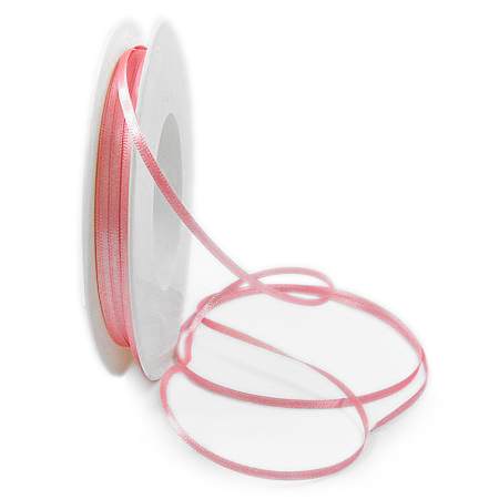 Satinband SINFINITY - rosa (041) - Beispiel 3mm / 50m- Rolle