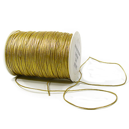5619250-126 ElastiK-Kordel Premium, gold: 2mm breit / 250 Meter