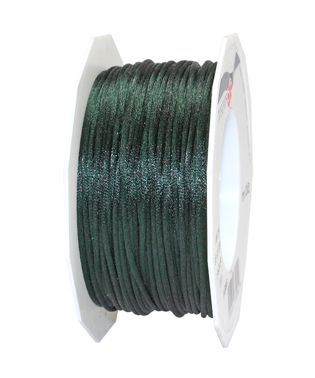 tannengruen-486-03-50-035-Rhein-1 Satinkordel-RHEIN, tannengrün: 3 mm breit - 50-Meter-Rolle