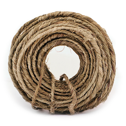 Jute-Draht "RUSTIC-WIRE", natur: 3 - 5mm Ø breit / 22m-Ring