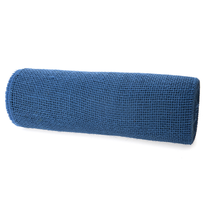 2200144 DEKOR-Jute - Tischläufer: 300mm breit / 10m-Rolle, royalblau