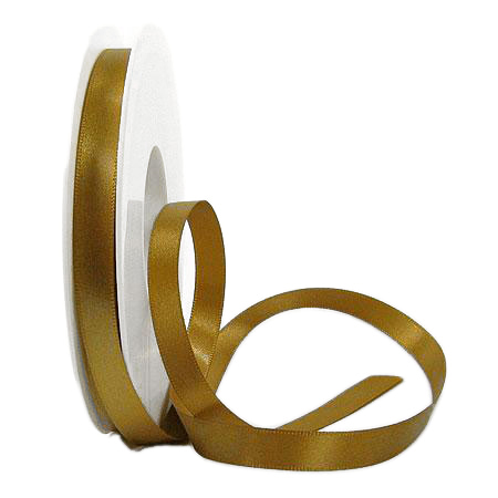 178-gold-10mm Satinband SINFINITY, gold: 10mm breit / 25m-Rolle, mit feiner Webkante.