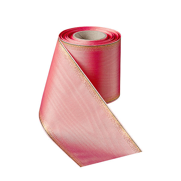 Kranzband Verzugs-Moiré OMBRÉ, flamingo