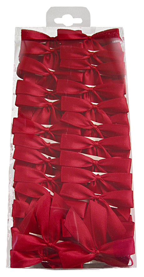 tempsb-12100-15-042_1D24iYTOeHu5JE 2-Flügel Fertigschleifen: rot = 100 Stück - mit Selbstklebe-Etikett