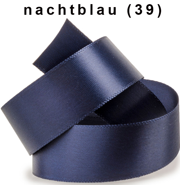 Satinband-SATINA  50m-Rollen: nachblau (39)