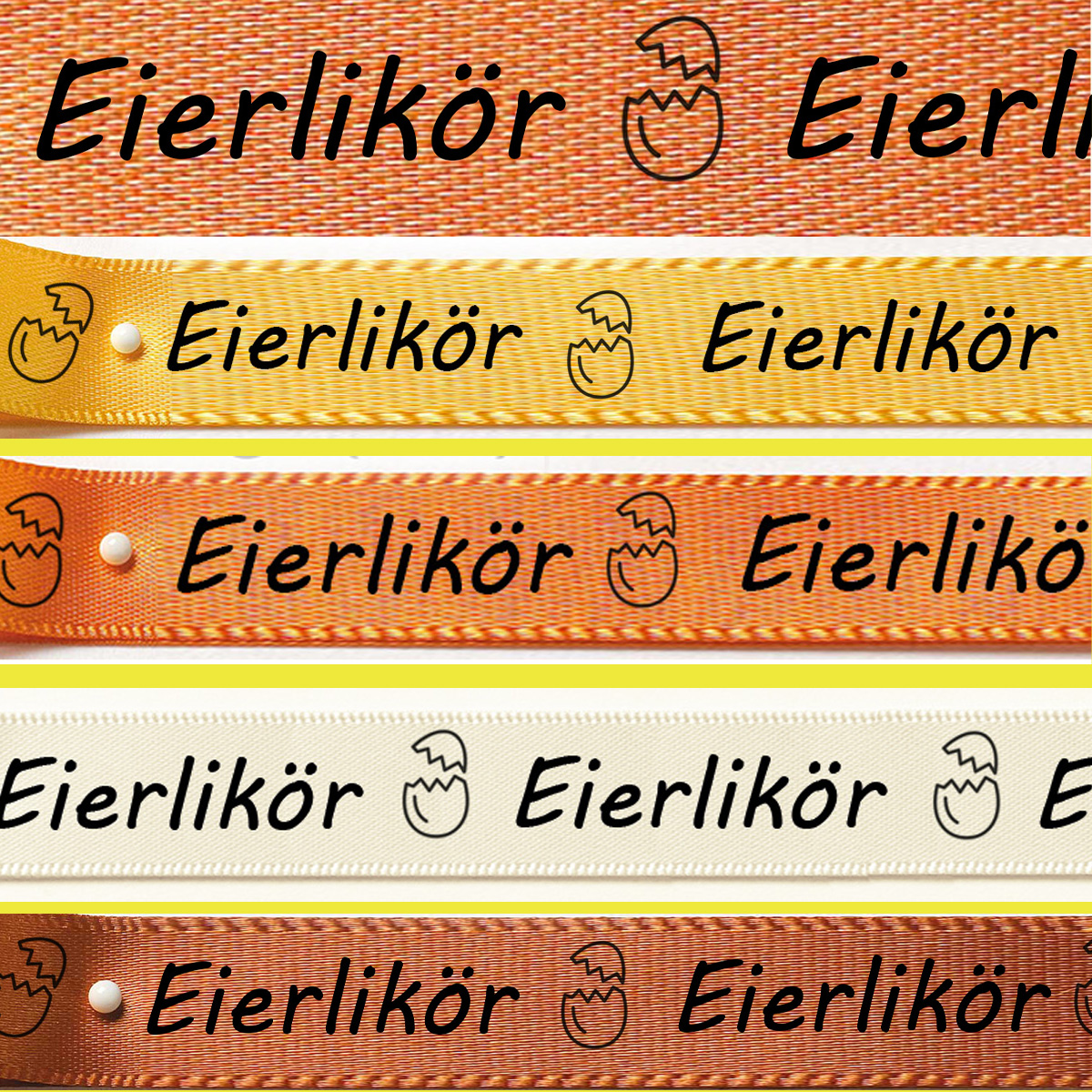 Satinband "für Selbstgemachtes": 15mm breit Satinband "für Selbstgemachtes": 15mm breit