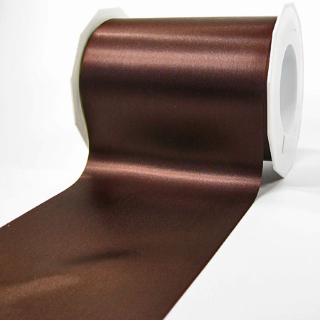 kaffebraun-112mm-324-12-523 Satinband-ADRIA, kaffeebraun: 112 mm breit / 25 m - Tischband