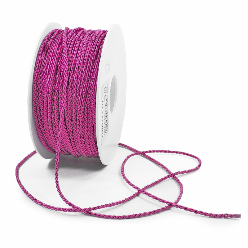 Kordel pink: 2mm Ø breit / 50m-Rolle