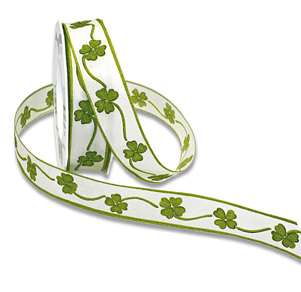 Geschenkband-HAPPINESS: 25mm breit / 20m-Rolle, mit Dr