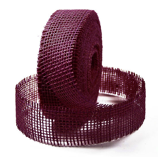 2140-124 Juteband-Rupfenband: 40mm breit / 25m-Rollen