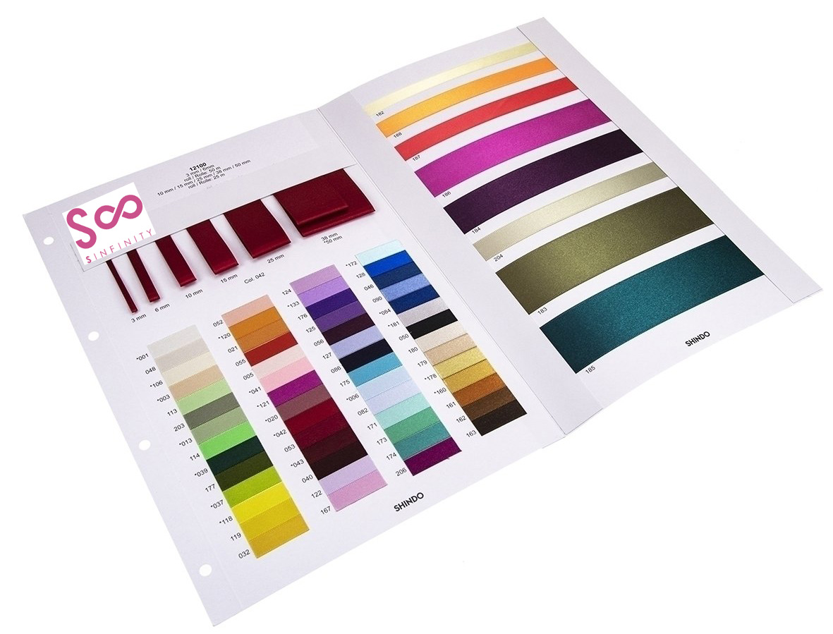 Satinband SINFINITY, Neon-pink: 10mm breit / 25m-Rolle, mit feiner Webkante.