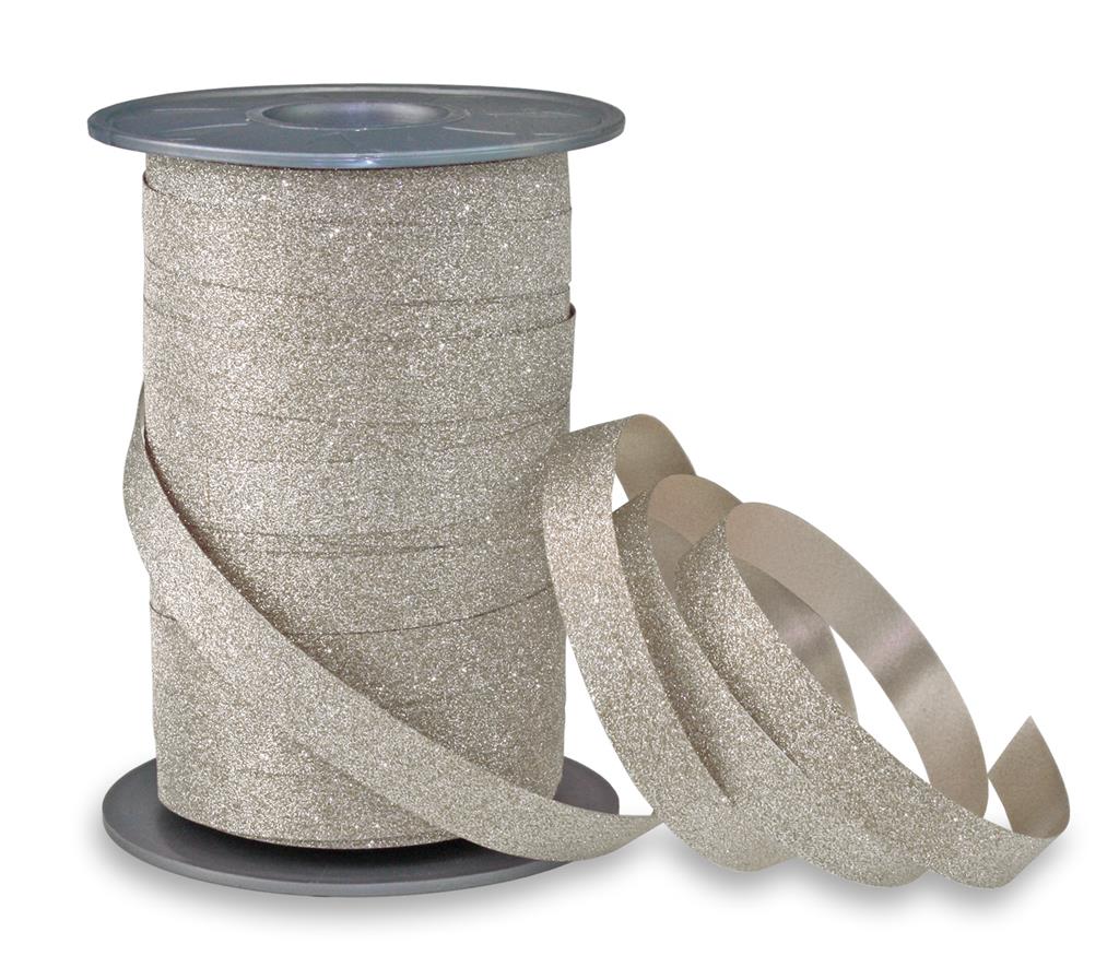 Poly-Glitter-sandstein-18509-107_1 Polyband-Glitter: 10mm breit / 100m-Rolle, sandstein