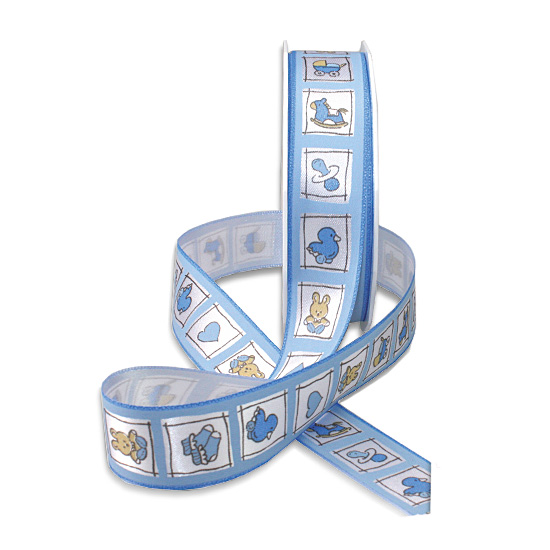 Babyband-NATALE: 25mm breit / 20m-Rolle, hellblau