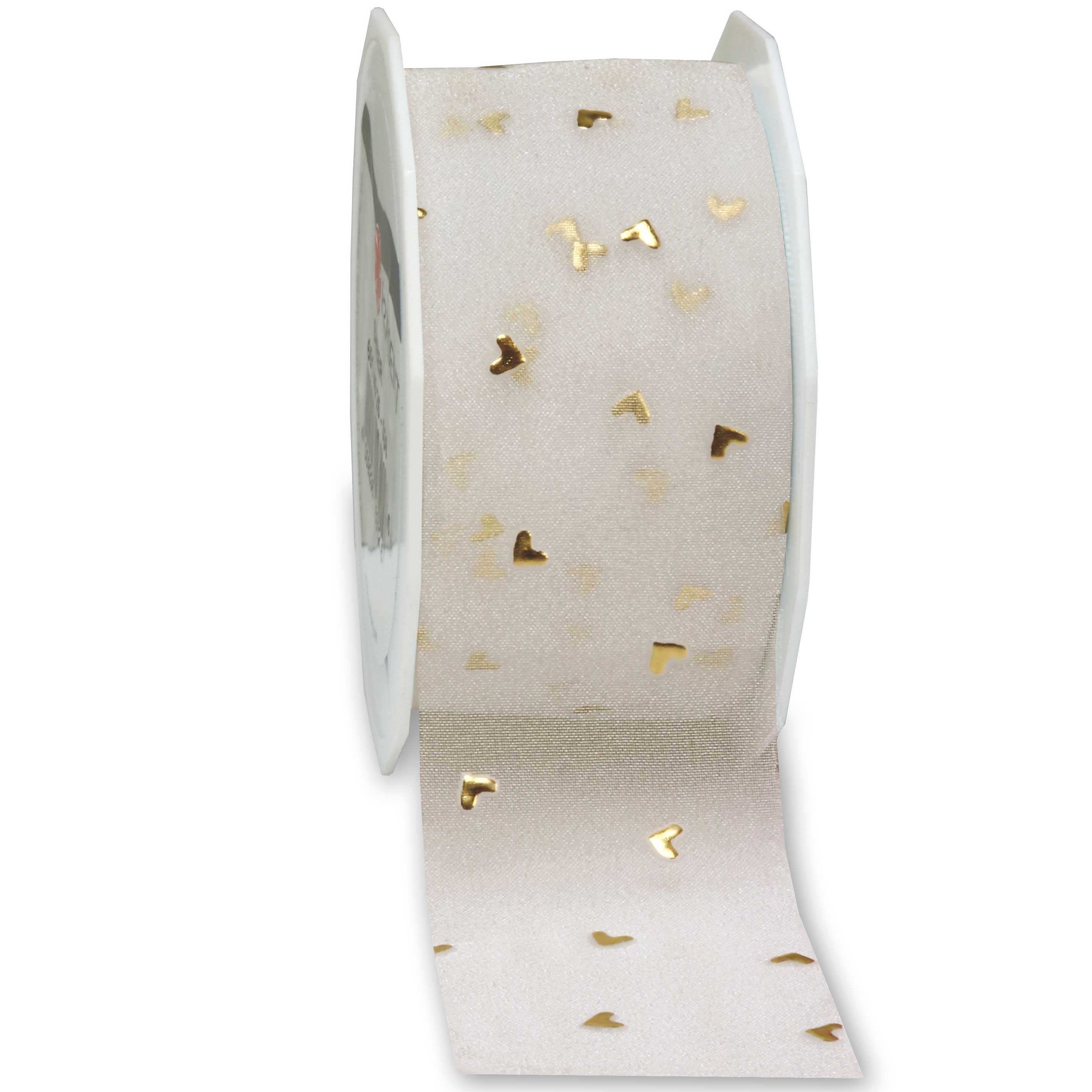 4334020104 Hochzeitsband-CASANOVA, gold: 40mm breit / 20m-Rolle