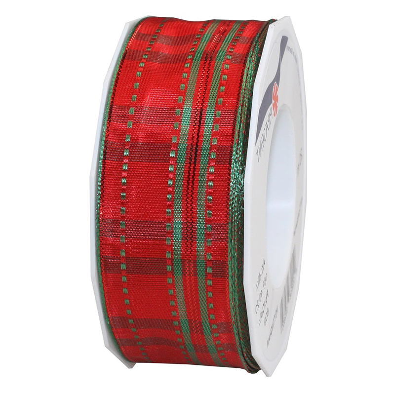 tempnottingham-40mm-3UM8Lp8KisfDYF6EmoRBCn3eLw8 Weihnachtsband - NOTTINGHAM: 40mm breit / 20m-Rolle, rot-grün