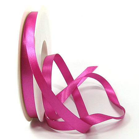 Satinband SINFINITY, pink: 10mm breit / 25m-Rolle, mit feiner Webkante.