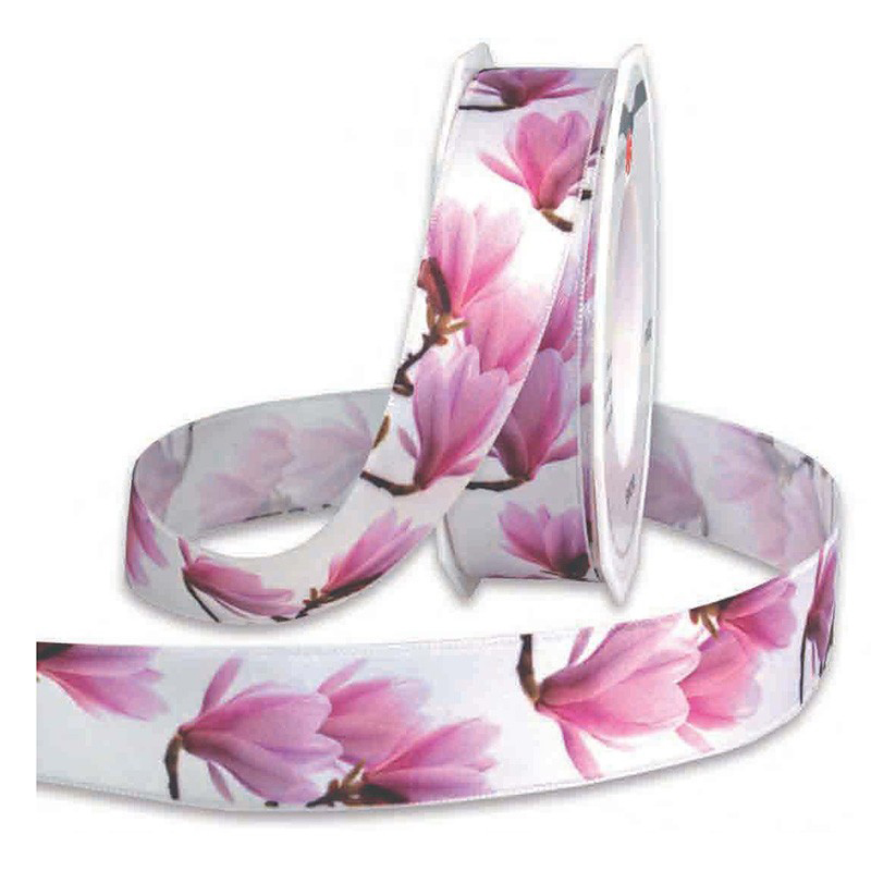 Dekorband LUGANO: 25mm breit / 20-Meter-Rollen, flieder