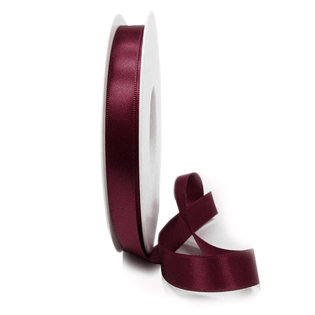 bordeaux-10mm-satina Satinband-SATINA, bordeaux: 10 mm / 50 Meter