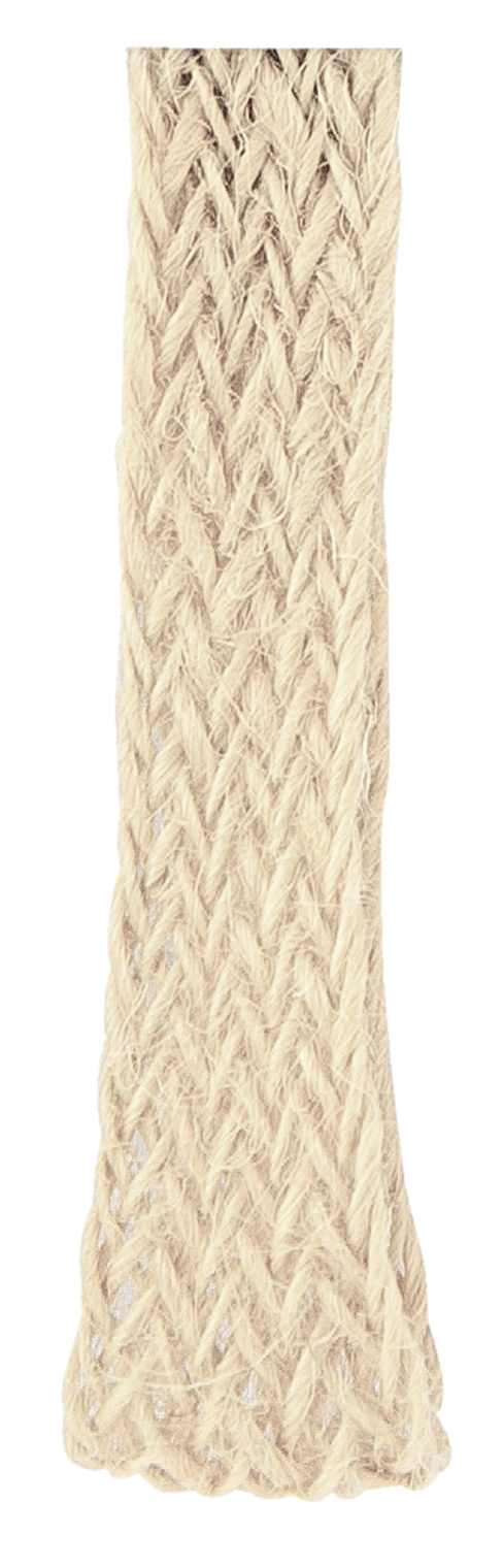 Detailansicht: Jute-Flechtband, creme: 12mm breit / 20m-Rolle