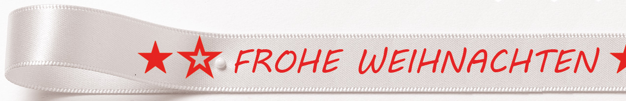 Sterne-FROHE-WEIHNACHTEN-MV-Boli-500oXpG1M3vGkWRj Weihnachtssatinband: 15mm breit / 25m-Rolle Frohe Weihnachten weiss mit roter Schrift