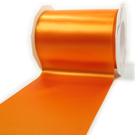 Satinband-ADRIA, orange: 112 mm breit / 7 m - Tischband