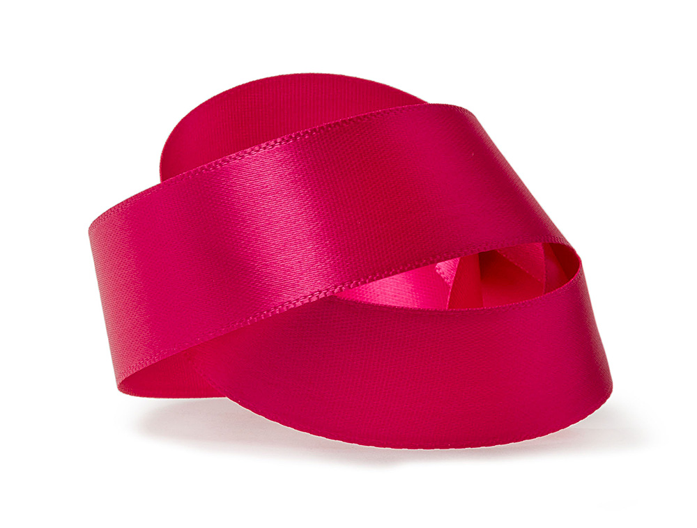 Satinband-SATINA: 25mm breit / 50m-Rolle, magenta