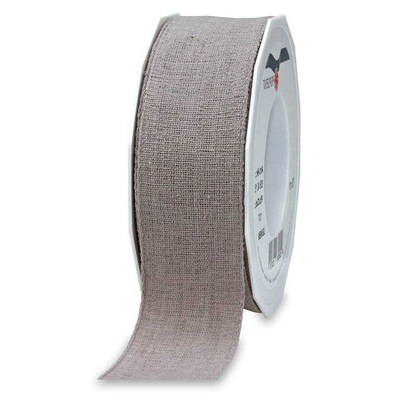 8384015107 LEINEN, grau, 40mm breit / 15m-Rolle