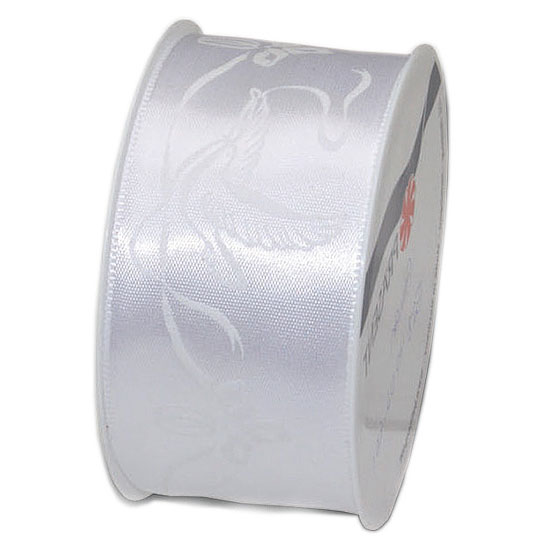 5284020601 Hochzeitsband-ATHEN: 40mm breit / 20m-Rolle, weiss