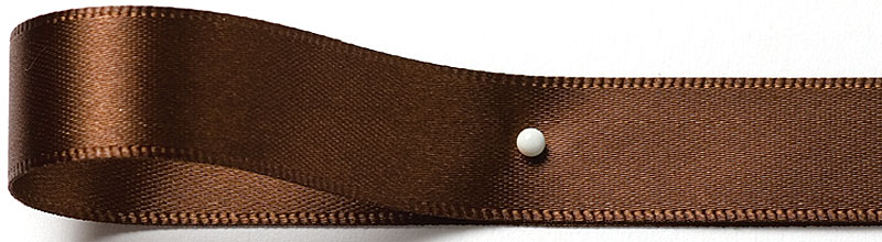 Detailansicht: Satinband, kaffeebraun - Farbnummer 79-162
