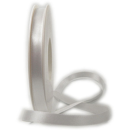 Satinband-SATINA, weiss: 10 mm / 50 Meter