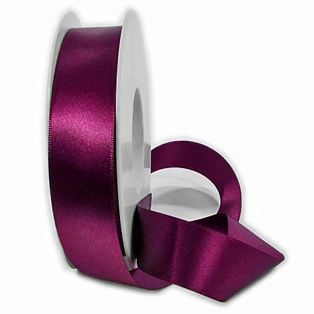 Satinband SATINA, fuchsia: 25 mm breit, 50 Meter