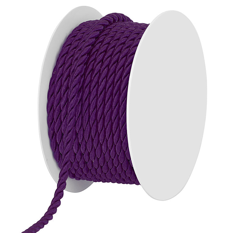 Kordel, violett: 4mm breit / 25m-Rolle