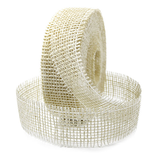 2140-102 Juteband-Rupfenband, creme: 40mm breit / 25m-Rolle