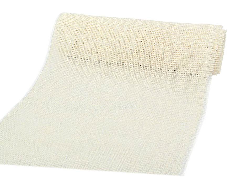2200102-2 DEKOR-Jute - Tischläufer: 300mm breit / 10m-Rolle, creme