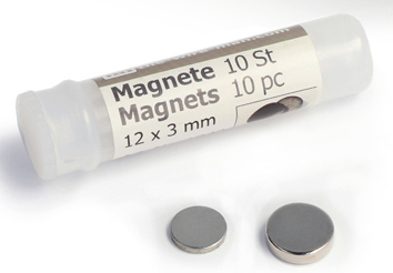 Magnete für Corsage, silber = 10 Stück