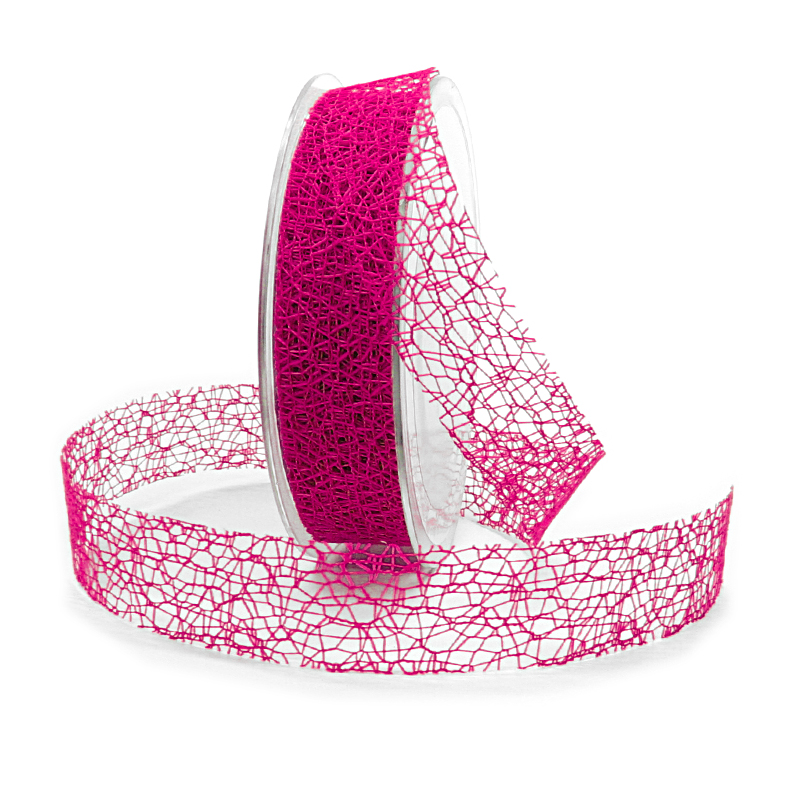 netzband-pink Netzband, pink: 25mm breit / 20m-Rolle