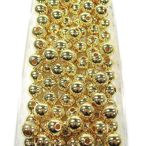 tempmetallic-10mm-goldf1BGOgO19vnC8HJKQbsoprgJzN Metallic-Perlen, gold: 10mm Ø - 115 Stück