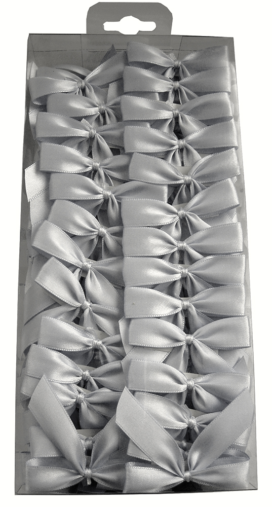 SB-12100-15-181w432Nq0zZN9QF 2-Flügel Fertigschleifen: grau-silber = 100 Stück