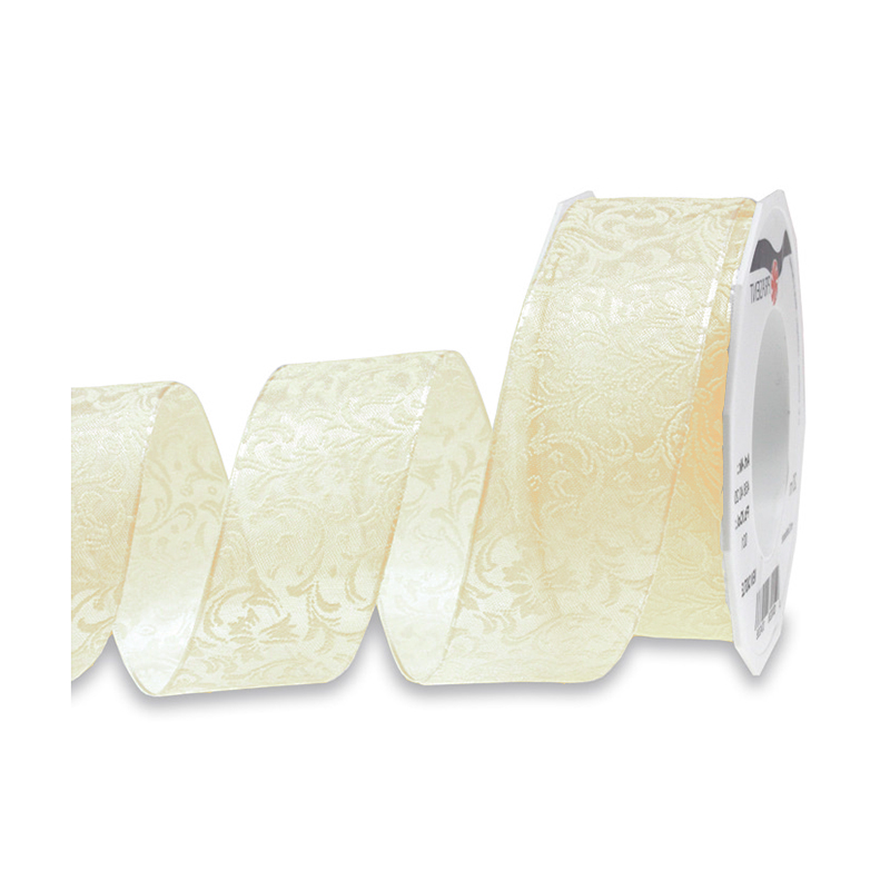 new-castle-creme1 Hochzeitsband "New Castle": 40mm breit / 20m-Rolle, creme