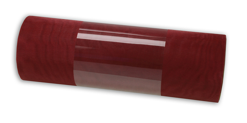 8ORG6068 Organzaband: 280mm breit / 10m-Rolle, weinrot