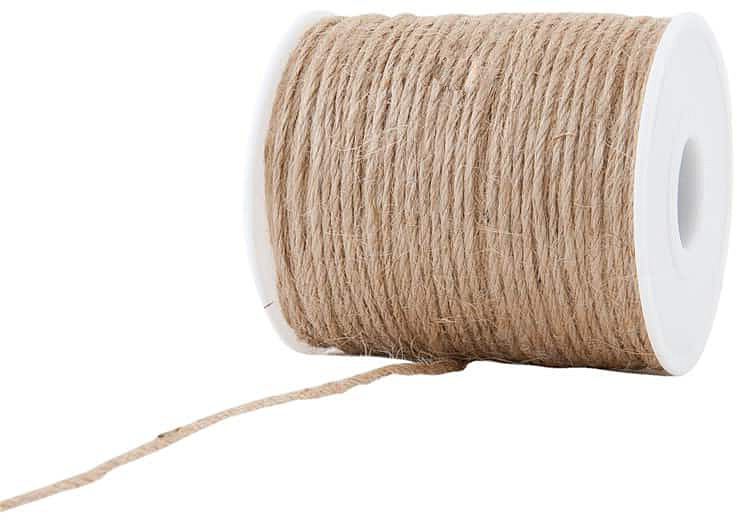 8-JUTE04 Jutekordel, natur: 2mm breit / 100m-Rolle.
