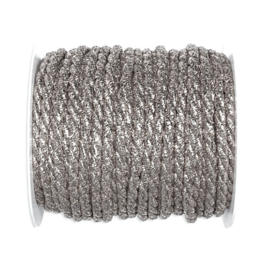 lurex-kordel-6mm_-silber LUREX-Kordel: 6mm breit / 25m-Rolle: silber