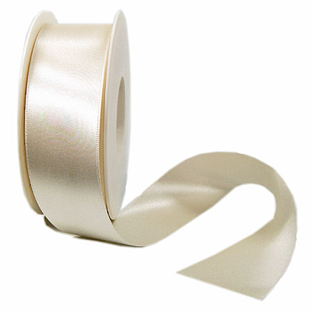 Satinband SATINA, creme: 40 mm breit, 50 Meter