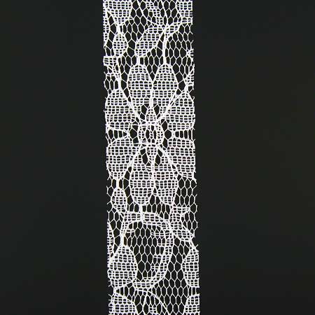 Detailansicht: Spitzenband: 25mm breit / 25m-Rolle, creme